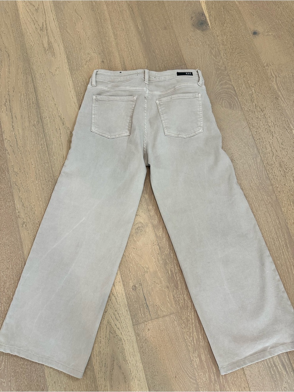 KUT from the Kloth Beige High-Rise Fab Ab Wide Leg Jeans ‘The Jean’ - Picture 3 of 8